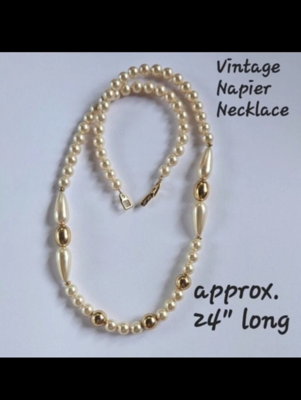 Vintage Napier Pearl Necklace
